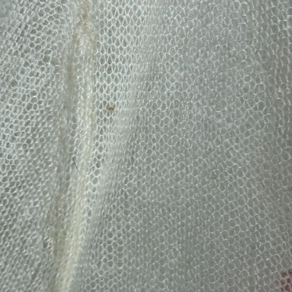 J. Jill Womens XL Open-Front Lightweight Mohair Blend Cardigan Sweater Cream - Picture 7 of 8